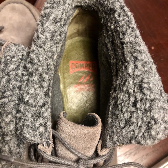 Camper Alicante Grey Suede Wedge Felt Bootie US 10 - Picture 8 of 9